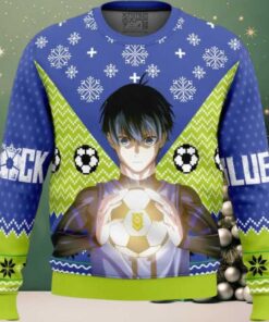 Isagi Yochi Blue Lock Ugly Christmas Sweater