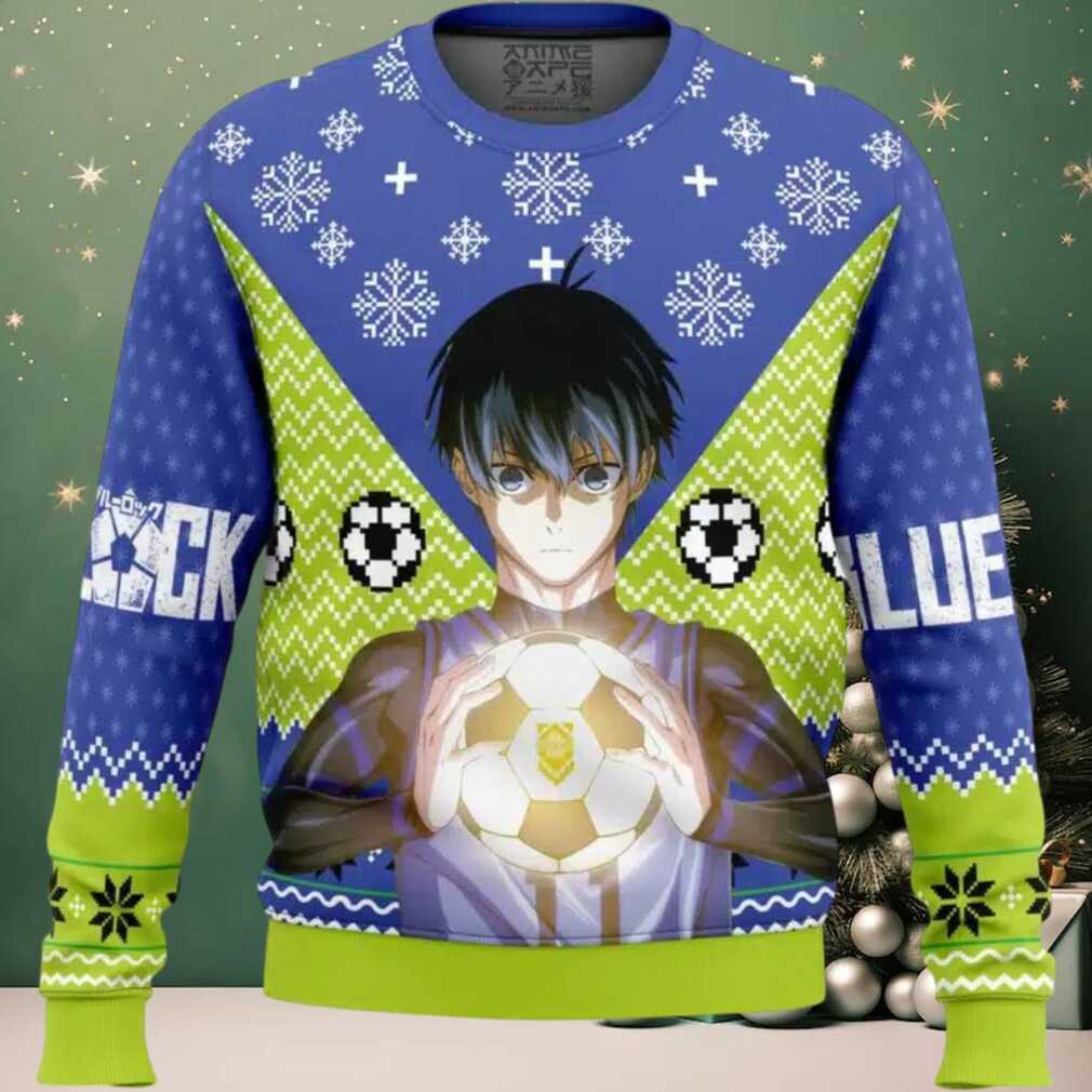 Isagi Yochi Blue Lock Ugly Christmas Sweater Isagi Yochi Blue Lock Ugly Christmas Sweater
