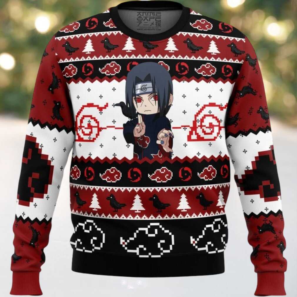 Itachi Uchiha Chibi Akatsuki Ugly Christmas Sweater Itachi Uchiha Chibi Akatsuki Ugly Christmas Sweater