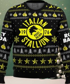 Italian Stallion Balboa Rocky Ugly Christmas Sweater