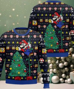 It’s A Tree Mario Bros. Ugly Christmas Sweater It’s A Tree Mario Bros. Ugly Christmas Sweater