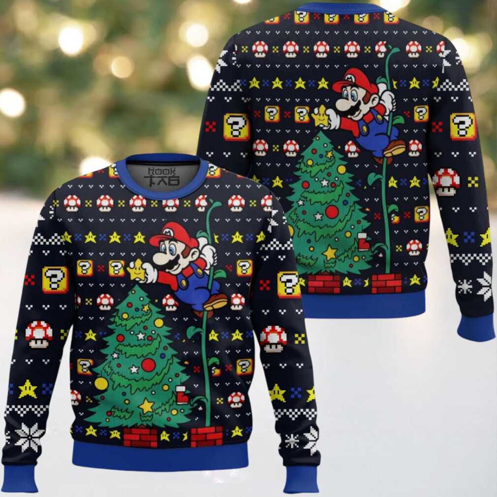 It’s A Tree Mario Bros. Ugly Christmas Sweater It’s A Tree Mario Bros. Ugly Christmas Sweater