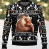 Hey Santa Do You Like Hue Lewis and Tue News American Psycho Ugly Christmas Sweater