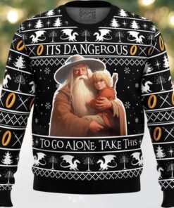 It’s Dangerous to go Alone Lord of the Rings Ugly Christmas Sweater