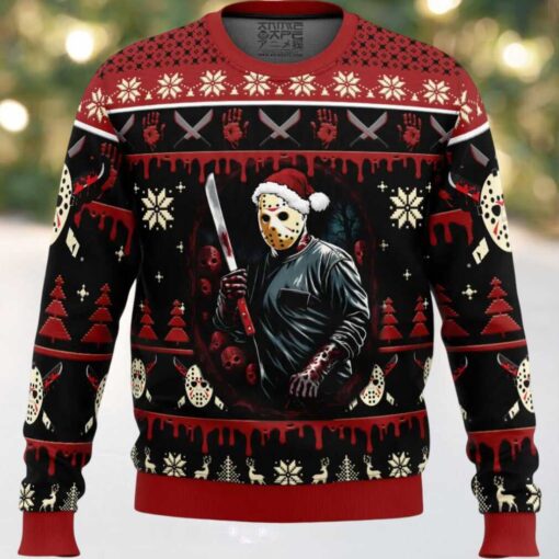 Jason Voorhees Firday the 13th Ugly Christmas Sweater