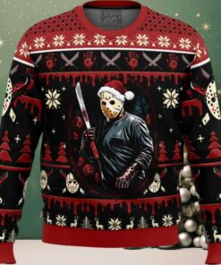 Jason Voorhees Firday the 13th Ugly Christmas Sweater