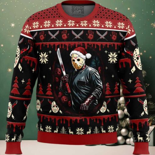 Jason Voorhees Firday the 13th Ugly Christmas Sweater