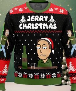 Jerry Christmas Rick and Morty Ugly Christmas Sweater