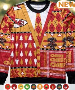Kansas City Chiefs Football Cardigan Ugly Sweater