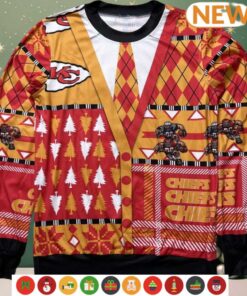 Kansas City Chiefs Football Cardigan Ugly Sweater