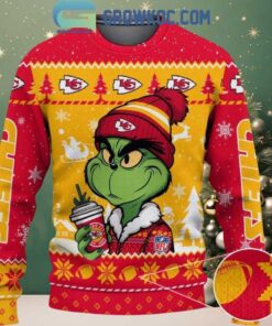 Kansas City Chiefs Grinch Stolen Christmas 2025 Grinchmas Ugly Sweater