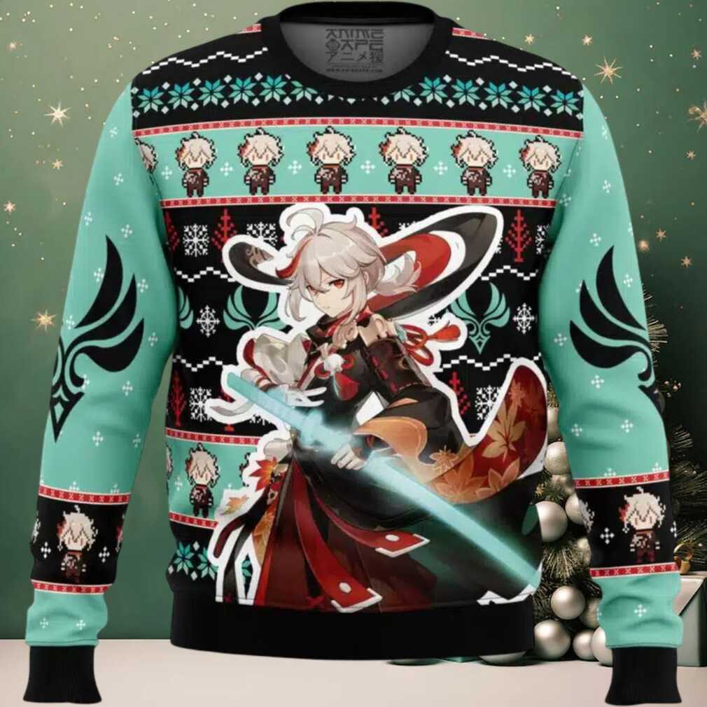 Kazuha Genshin Impact Ugly Christmas Sweater Kazuha Genshin Impact Ugly Christmas Sweater