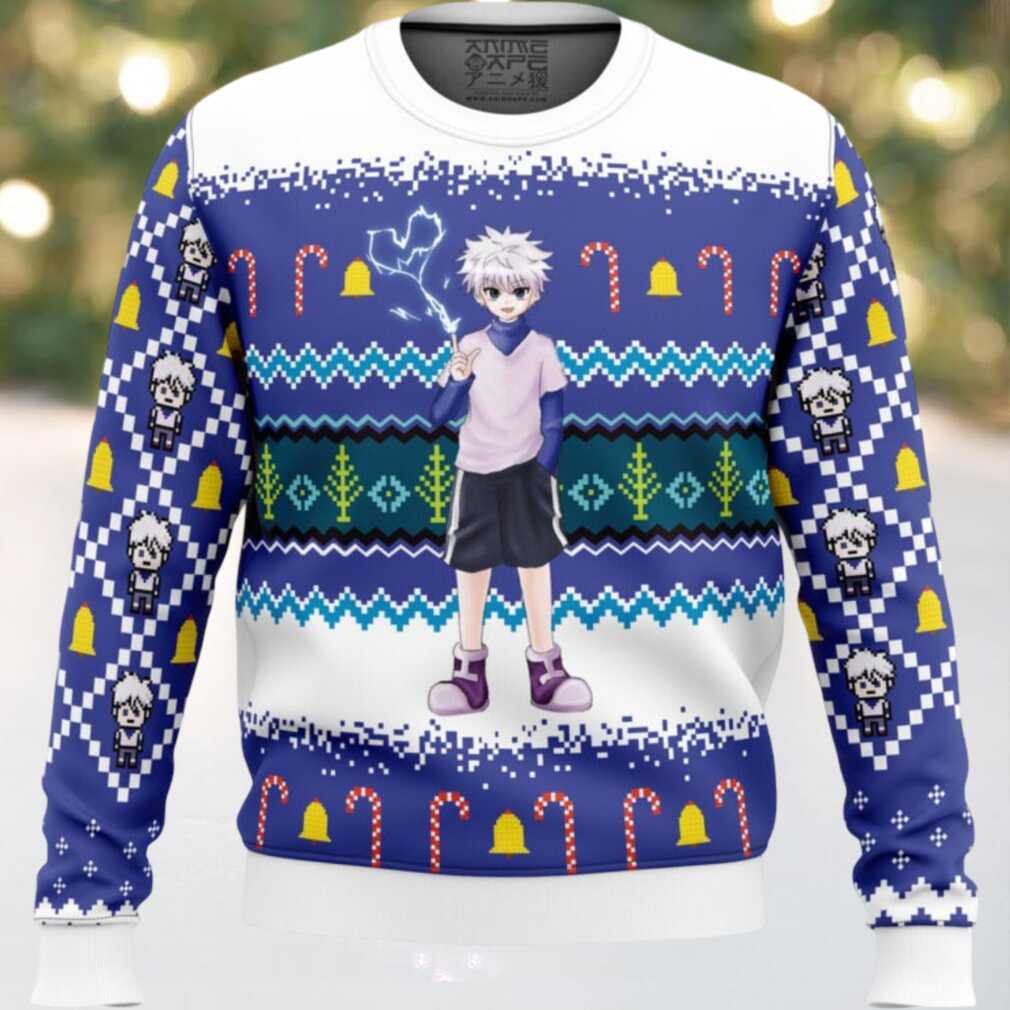 Killua Zoldyck Hunter X Hunter Ugly Christmas Sweater Killua Zoldyck Hunter X Hunter Ugly Christmas Sweater
