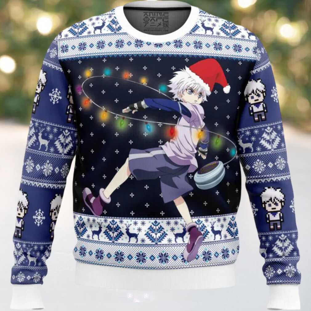 Killua Zoldyck v2 Hunter X Hunter Ugly Christmas Sweater Killua Zoldyck v2 Hunter X Hunter Ugly Christmas Sweater