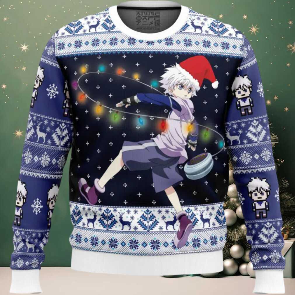 Killua Zoldyck v2 Hunter X Hunter Ugly Christmas Sweater Killua Zoldyck v2 Hunter X Hunter Ugly Christmas Sweater