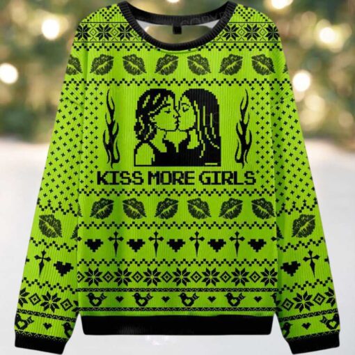 Kiss More Girls Ugly Christmas Sweater