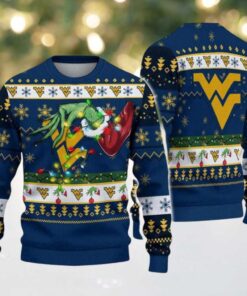 LSU Tigers Merry Christmas Grinch Hand NCAA Ugly Christmas Sweater