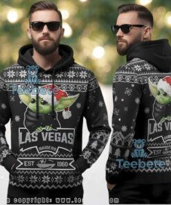 Las Vegas Raiders Star Wars Ugly Christmas 3D All Over Print Hoodie