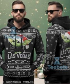 Las Vegas Raiders Star Wars Ugly Christmas 3D All Over Print Hoodie