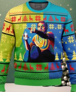 Leo Pointing Once Upon A Time Ugly Christmas Sweater
