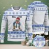 Black “Black Santa Matters” Christmas Pattern with Stars, Gifts & Gingerbread Icons – Vintage Ugly Christmas Sweater