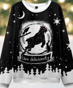 Live Deliciously Ugly Christmas Sweater