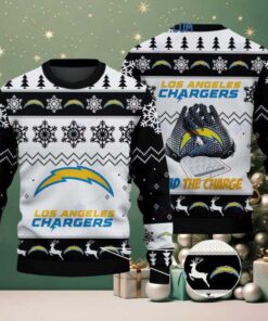 Los Angeles Chargers The Bolts Christmas Ugly Sweater Los Angeles Chargers The Bolts Christmas Ugly Sweater