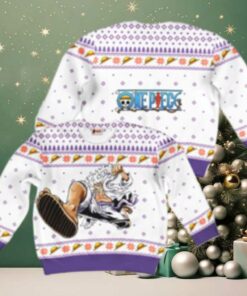 Luffy Gear 5 White Ugly Christmas One Piece