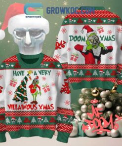 MF Doom Have A Very Villainous 2024 Christmas Doom Xmas Ugly Sweater