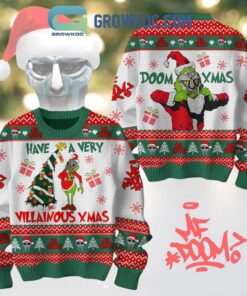 MF Doom Have A Very Villainous 2024 Christmas Doom Xmas Ugly Sweater