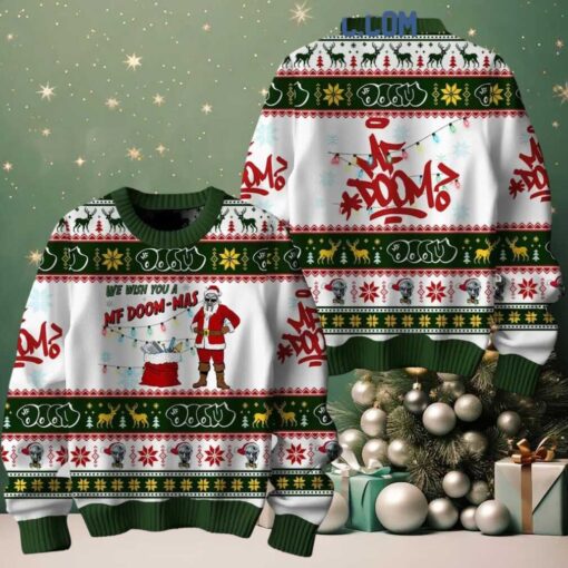 MF Doom We Wish You A MF Doommas Christmas 2024 Ugly Sweater