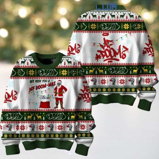 MF Doom We Wish You A MF Doommas Christmas 2024 Ugly Sweater
