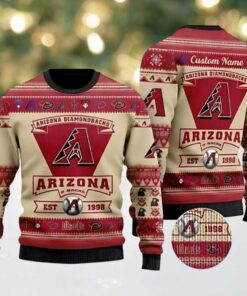 MLB Arizona Diamondbacks Est 1988 Mlb Ugly Christmas Sweater