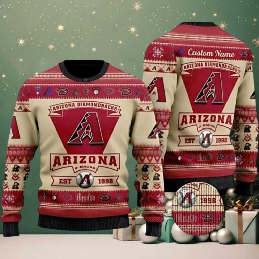 MLB Arizona Diamondbacks Est 1988 Mlb Ugly Christmas Sweater