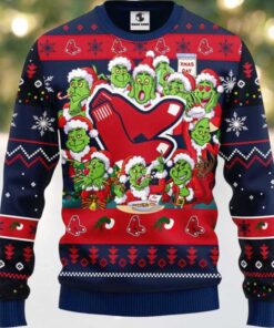 MLB Boston Red Sox 12 Grinch Xmas Day Ugly Christmas Sweater