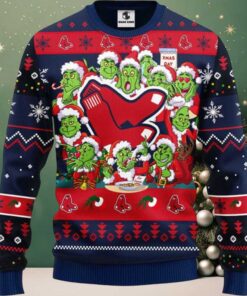 MLB Boston Red Sox 12 Grinch Xmas Day Ugly Christmas Sweater