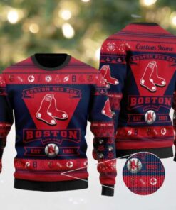 MLB Boston Red Sox Baby Yoda Baseball Ugly Christmas Sweater