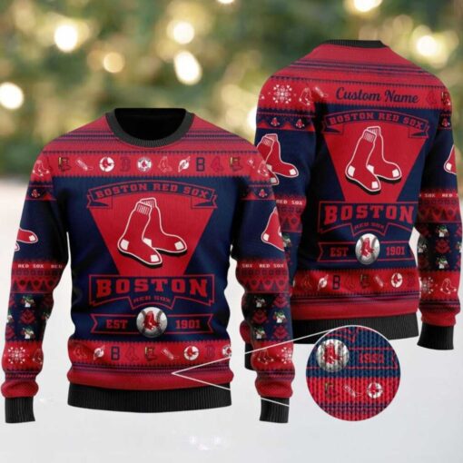 MLB Boston Red Sox Classic Spirit Ugly Christmas Sweater