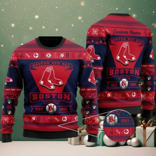 MLB Boston Red Sox Classic Spirit Ugly Christmas Sweater