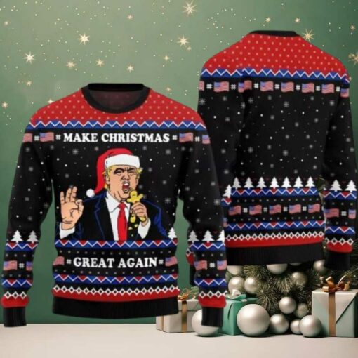 Make Christmas Great Again Trump Ugly Sweater Make Christmas Great Again Trump Ugly Christmas Sweater