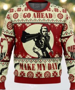 Make my Day Dirty Harry Ugly Christmas Sweater