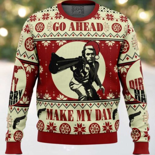 Make my Day Dirty Harry Ugly Christmas Sweater