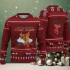 Blue & White Snowflake Pattern “Busch Light Fish & Beer” Ugly Christmas Sweater
