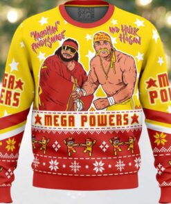 Mega Powers Macho Man and Hulk Hogan Ugly Christmas Sweater