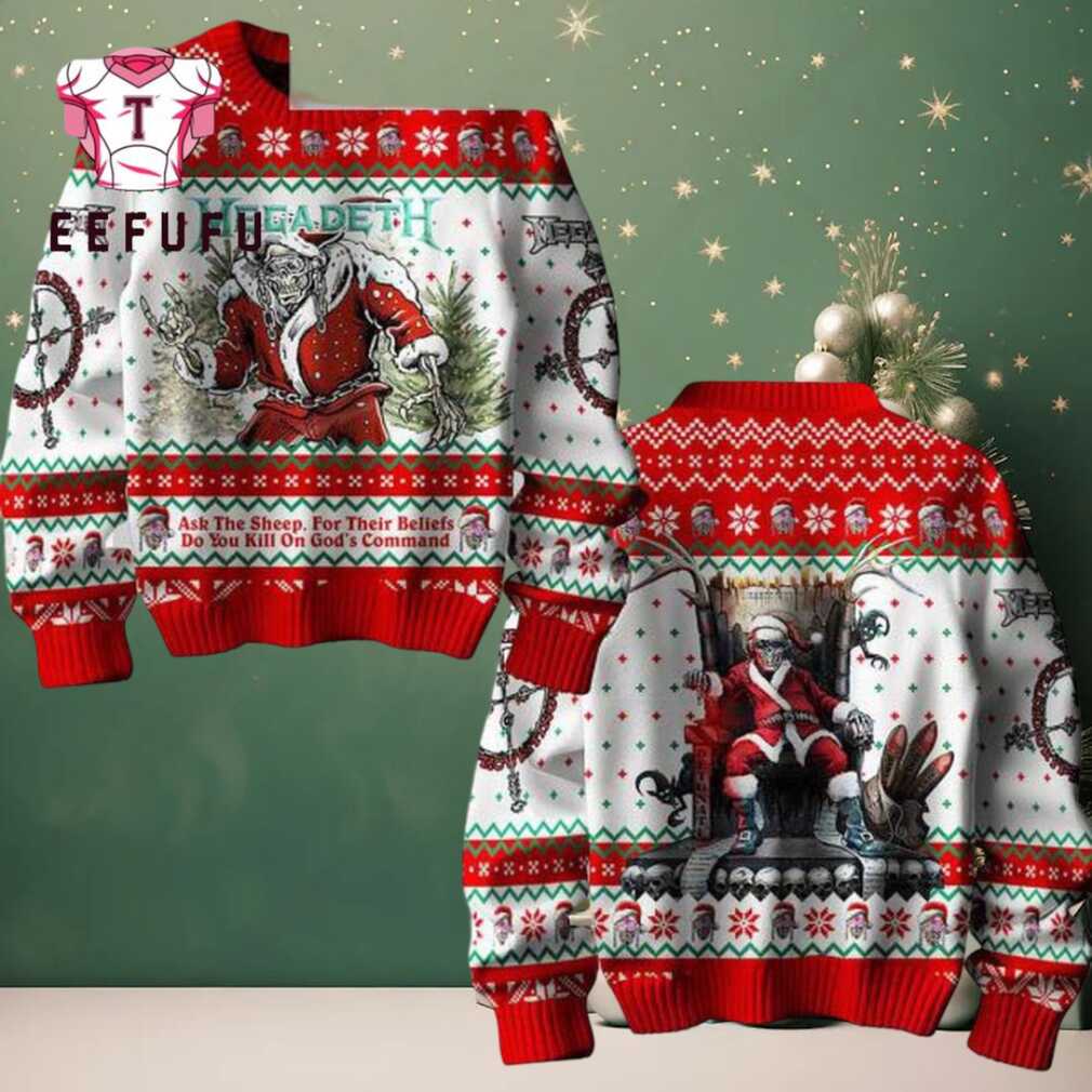 Megadeth Do You Kill On God’s Command Christmas Ugly Sweater Megadeth Do You Kill On God’s Command Christmas Ugly Sweater