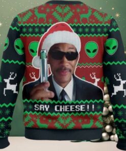 Men In Black Say Cheese Christmas Ugly Sweater