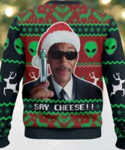 Men In Black Say Cheese Christmas Ugly Sweater