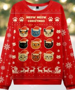 Meow Meow Christmas Ugly Sweater Meow Meow Christmas Ugly Sweater
