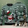 Lets Get Lit Beer With Red Nose Reindeer Ugly Christmas Sweater Ugliest