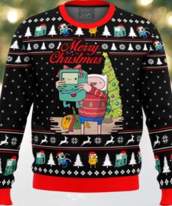 Merry Christmas BMO Finn Aventure TimeUgly Christmas Sweater